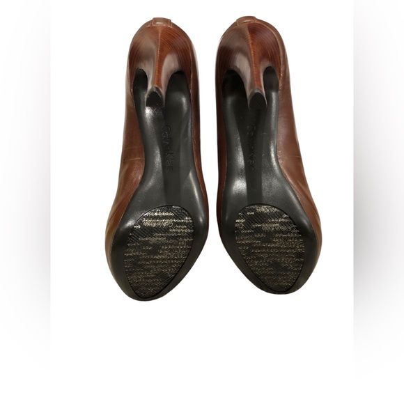 Calvin Klein Brown Heels 7 - Picture 3 of 11